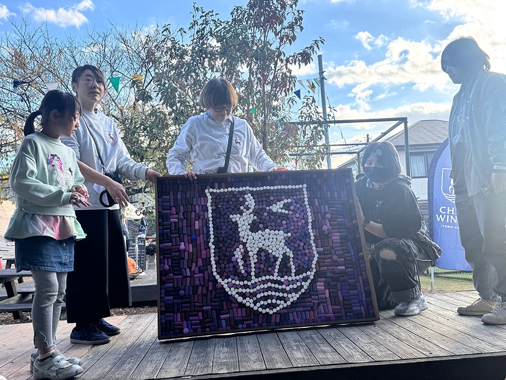 トミオワインフェスティバル　コルクアート体験